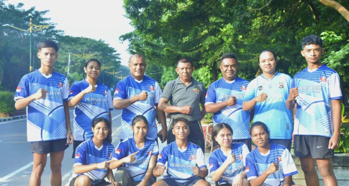 Para Atlet Pencak Silat Foto Bersama Usai Latihan di Taman Udayana Lombok NTB( Jumat 11 Juli 2025)